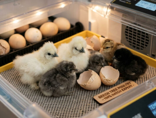 Alt Text: Chicken incubation guide UK - 100 percent hatch rate tips from Beech Tree Poultry.